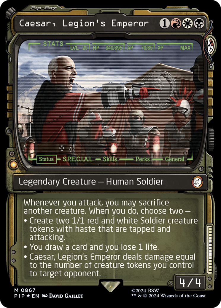 Caesar, Legion's Emperor (Showcase) (Surge Foil) [Fallout] | Grognard Games
