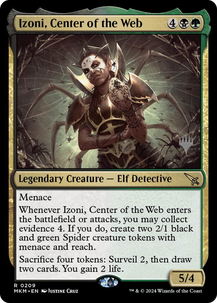 Izoni, Center of the Web (Promo Pack) [Murders at Karlov Manor Promos] | Grognard Games