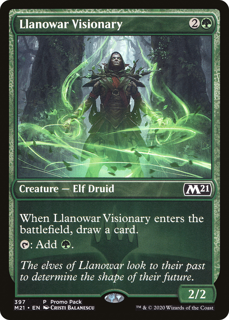 Llanowar Visionary (Promo Pack) [Core Set 2021 Promos] | Grognard Games