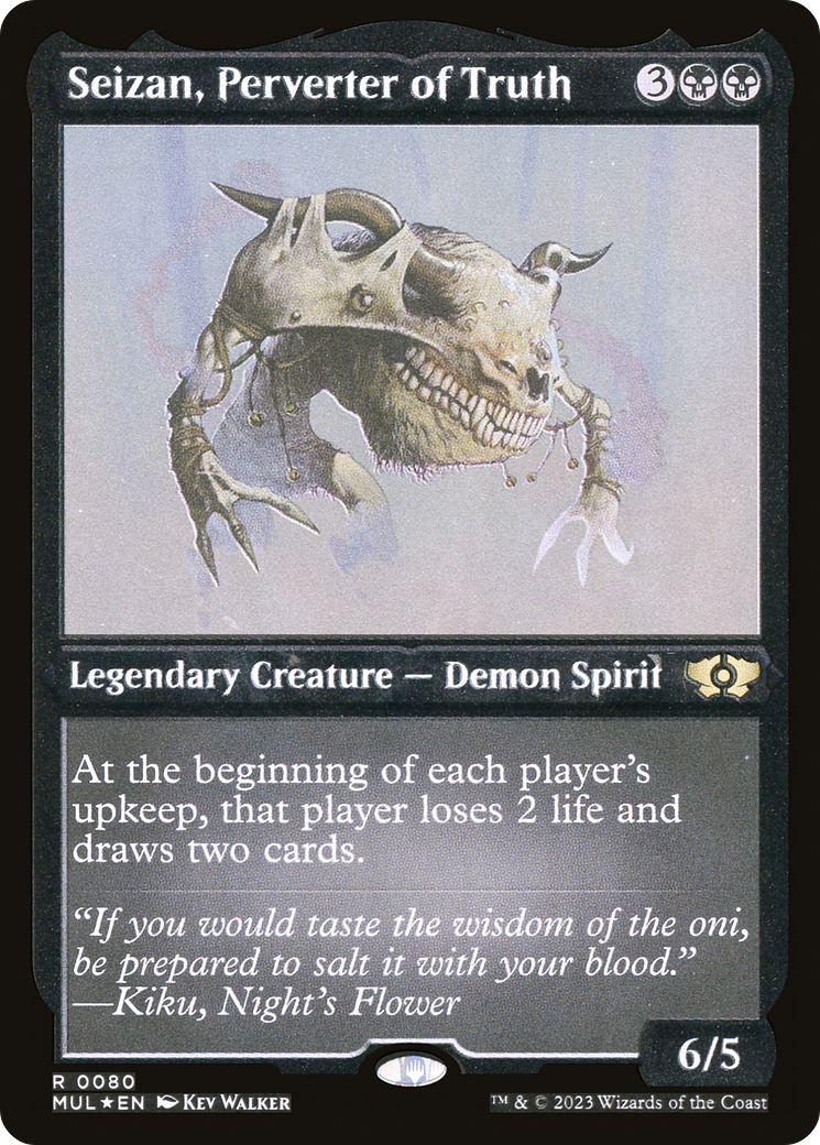 Seizan, Perverter of Truth (Foil Etched) (MUL-080) - Multiverse Legends Foil | Grognard Games