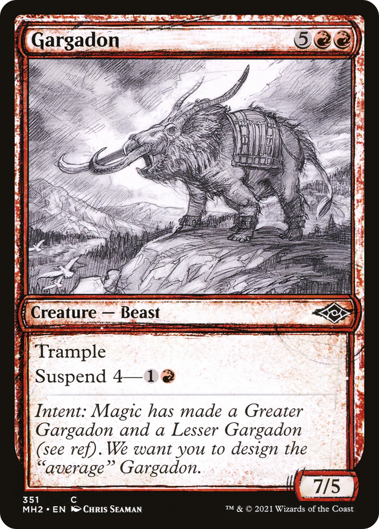 Gargadon (Sketch) [Modern Horizons 2] | Grognard Games