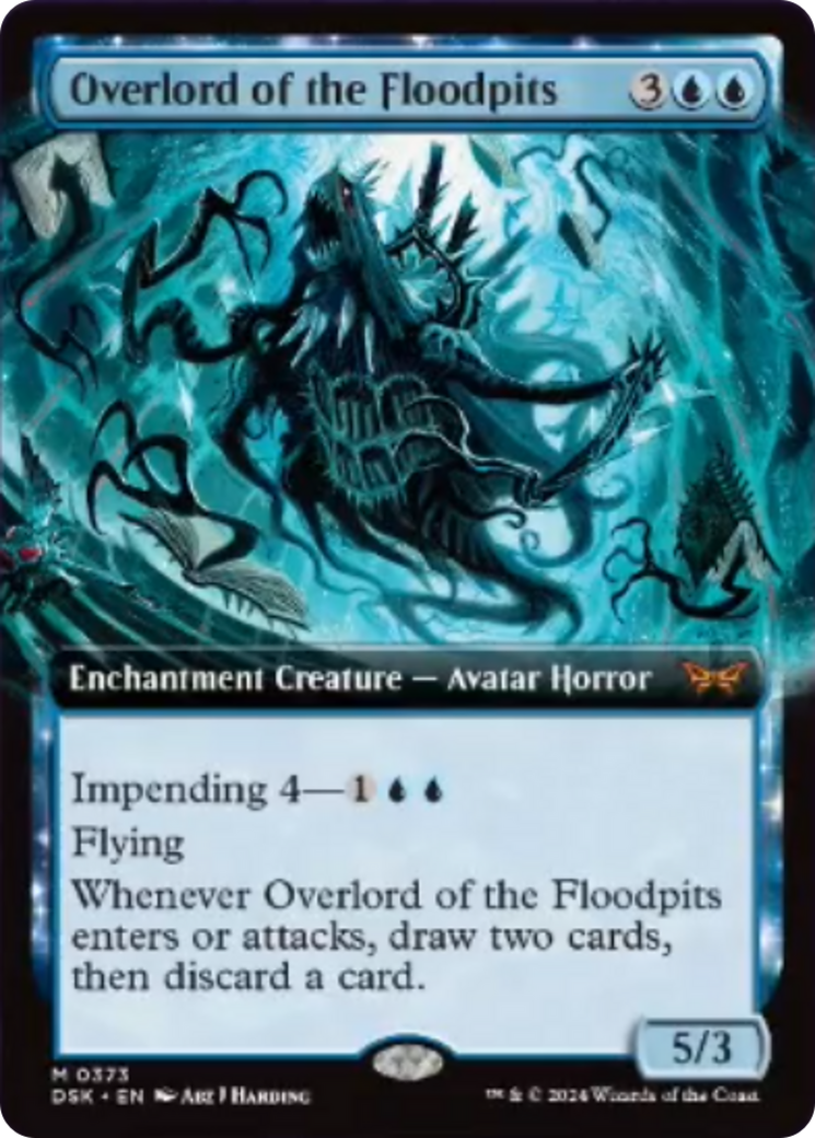 Overlord of the Floodpits (Extended Art) [Duskmourn: House of Horror] | Grognard Games