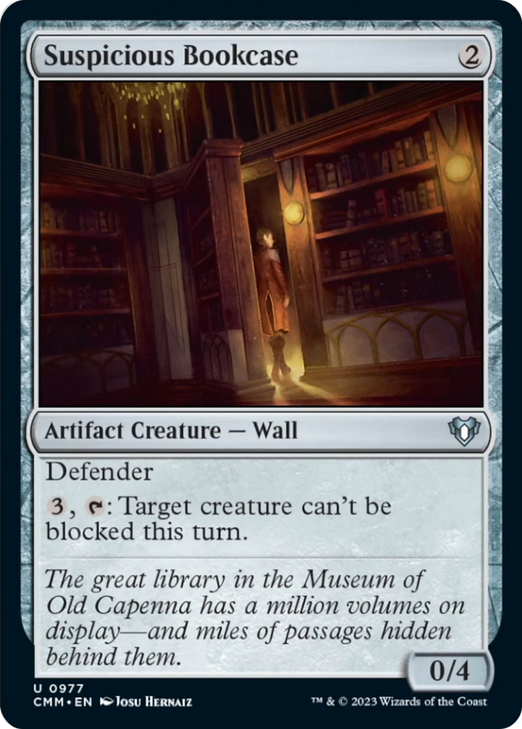 Suspicious Bookcase [Commander Masters] | Grognard Games