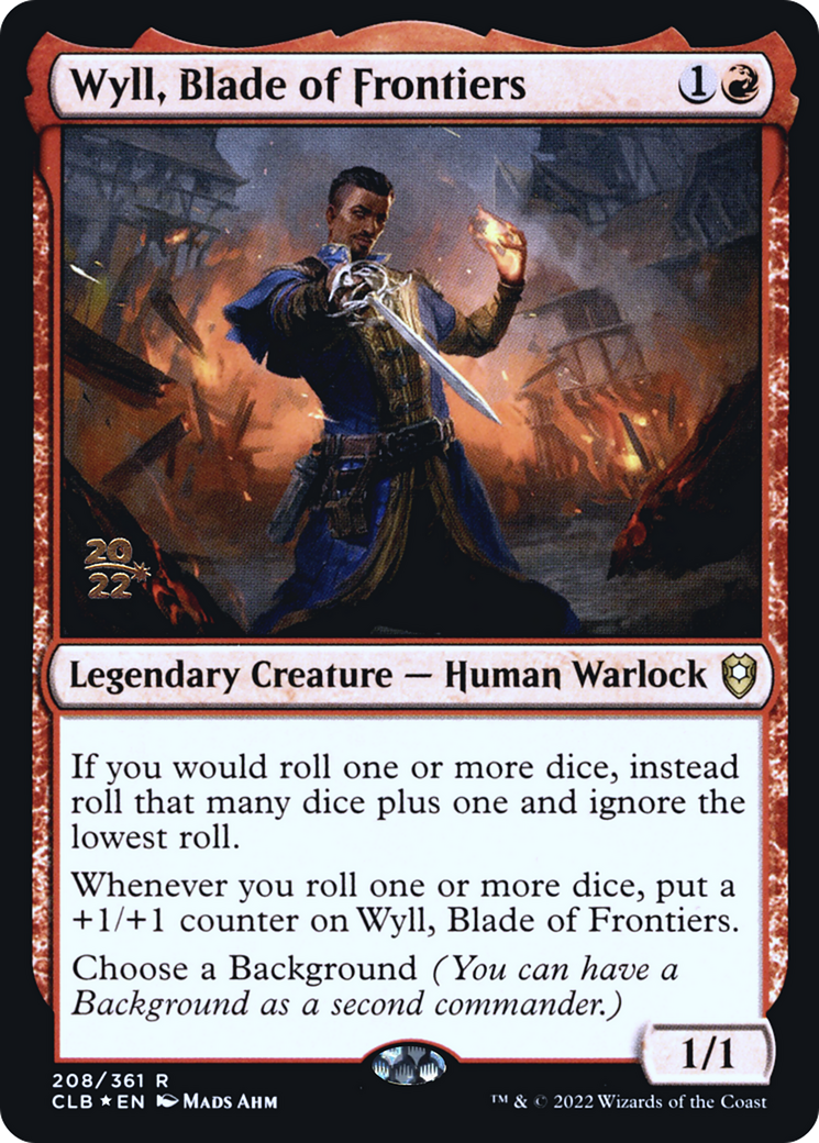 Wyll, Blade of Frontiers [Commander Legends: Battle for Baldur's Gate Prerelease Promos] | Grognard Games