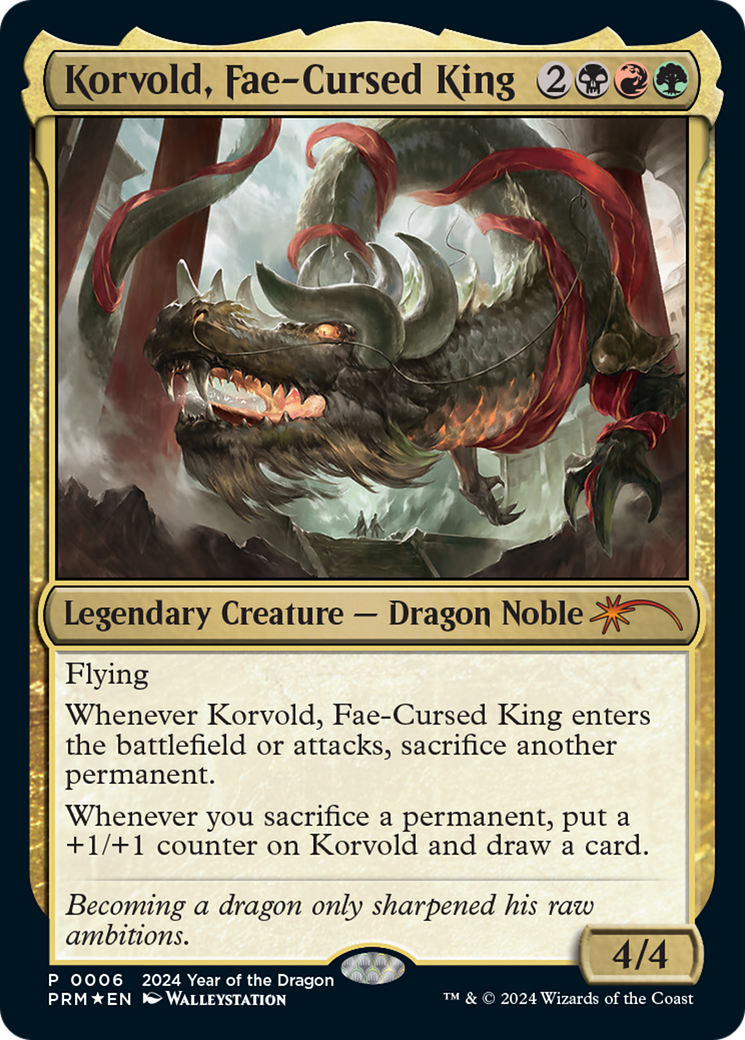 Korvold, Fae-Cursed King (Year of the Dragon 2024) [Standard Showdown Promos] | Grognard Games