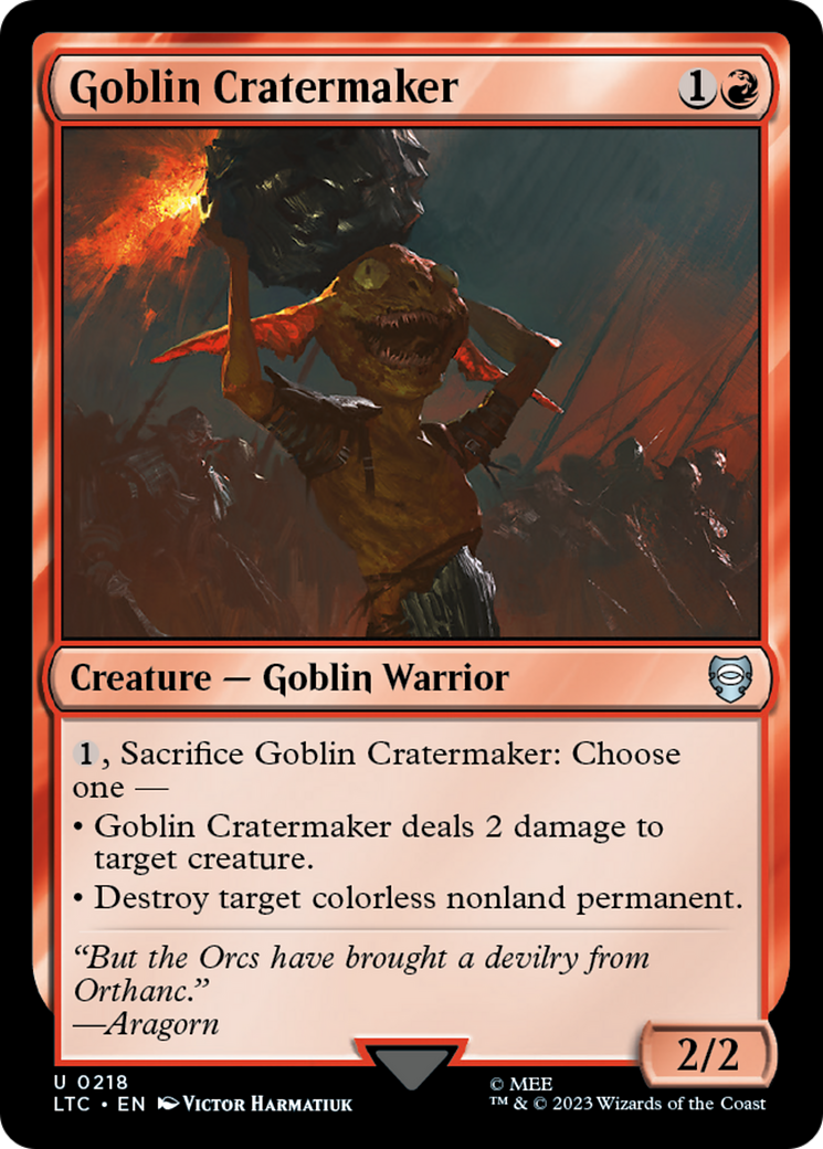 Goblin Cratermaker [The Lord of the Rings: Tales of Middle-Earth Commander] | Grognard Games