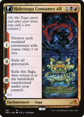 Hidetsugu Consumes All // Vessel of the All-Consuming (NEO-361) - Kamigawa: Neon Dynasty: (Showcase, fandfc) | Grognard Games