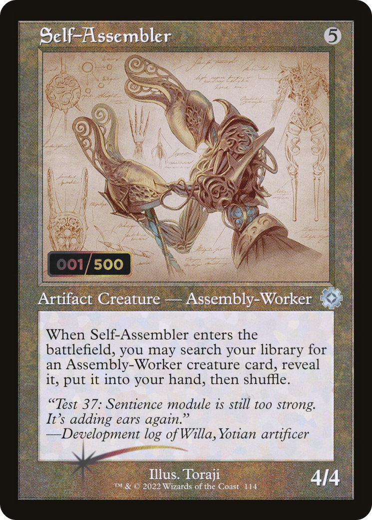 Self-Assembler (Retro Schematic) (Serial Numbered) [The Brothers' War Retro Artifacts] | Grognard Games