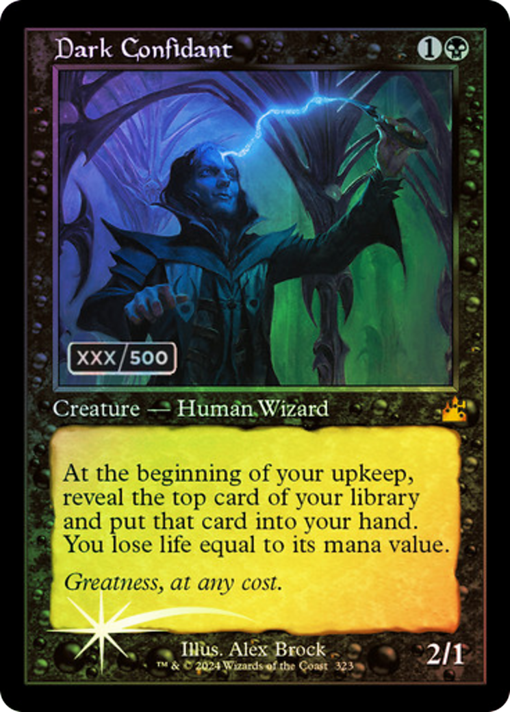Dark Confidant (Retro) (Serialized) [Ravnica Remastered] | Grognard Games