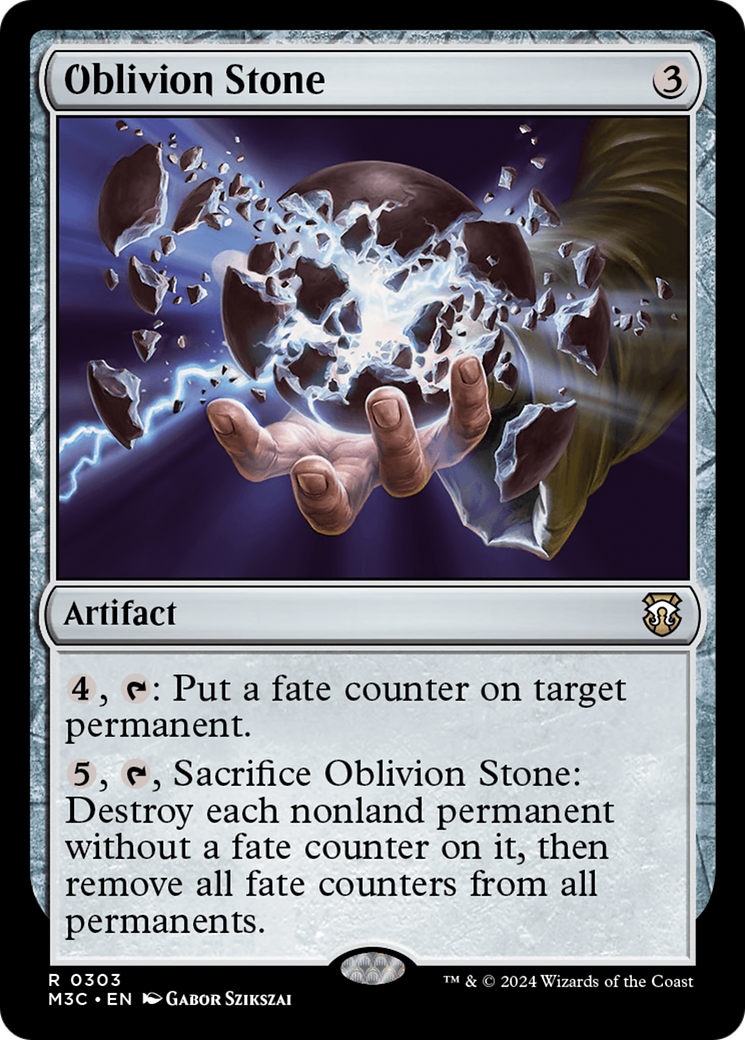 Oblivion Stone (Ripple Foil) [Modern Horizons 3 Commander] | Grognard Games