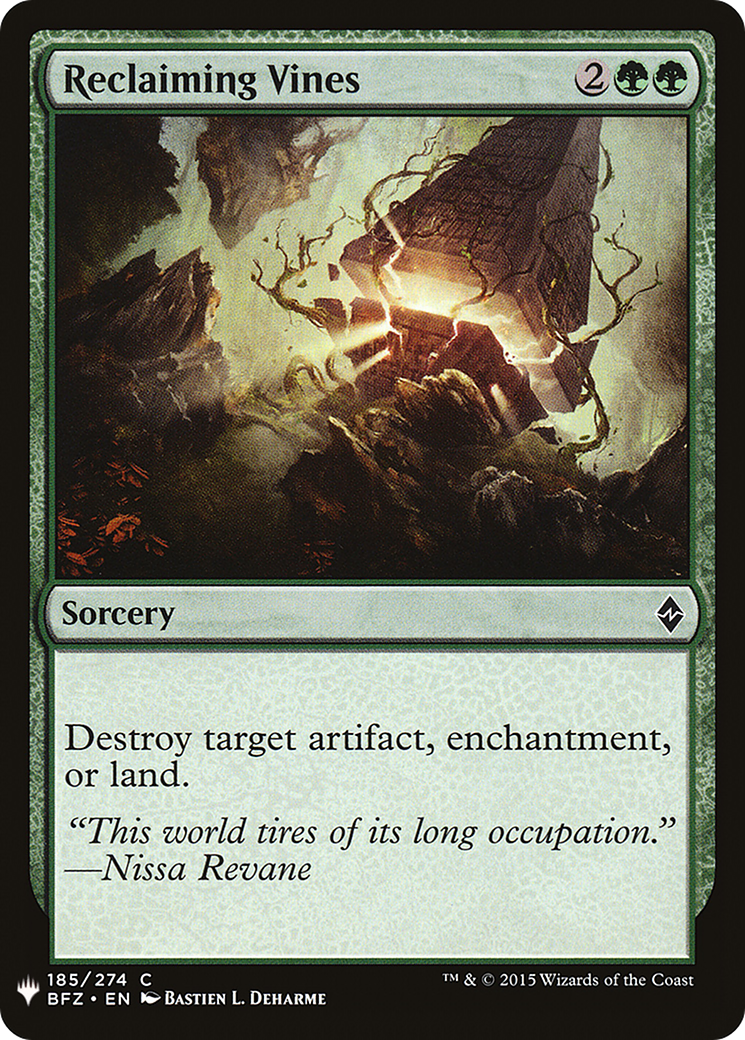 Reclaiming Vines [Mystery Booster] | Grognard Games