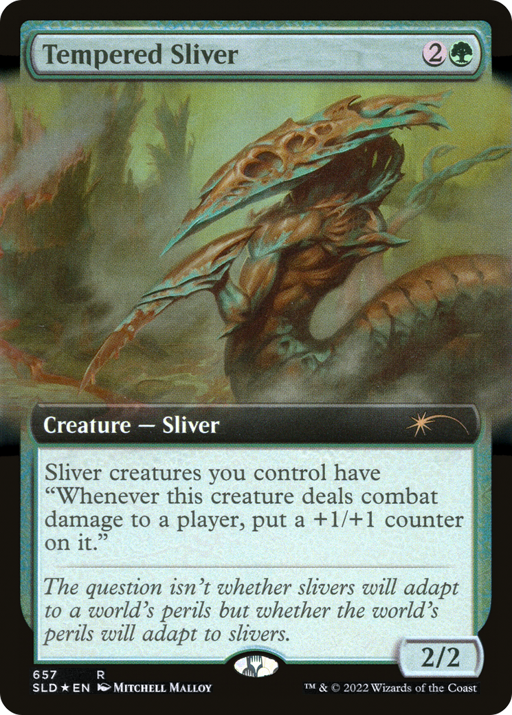 Tempered Sliver (Extended Art) [Secret Lair Drop Promos] | Grognard Games