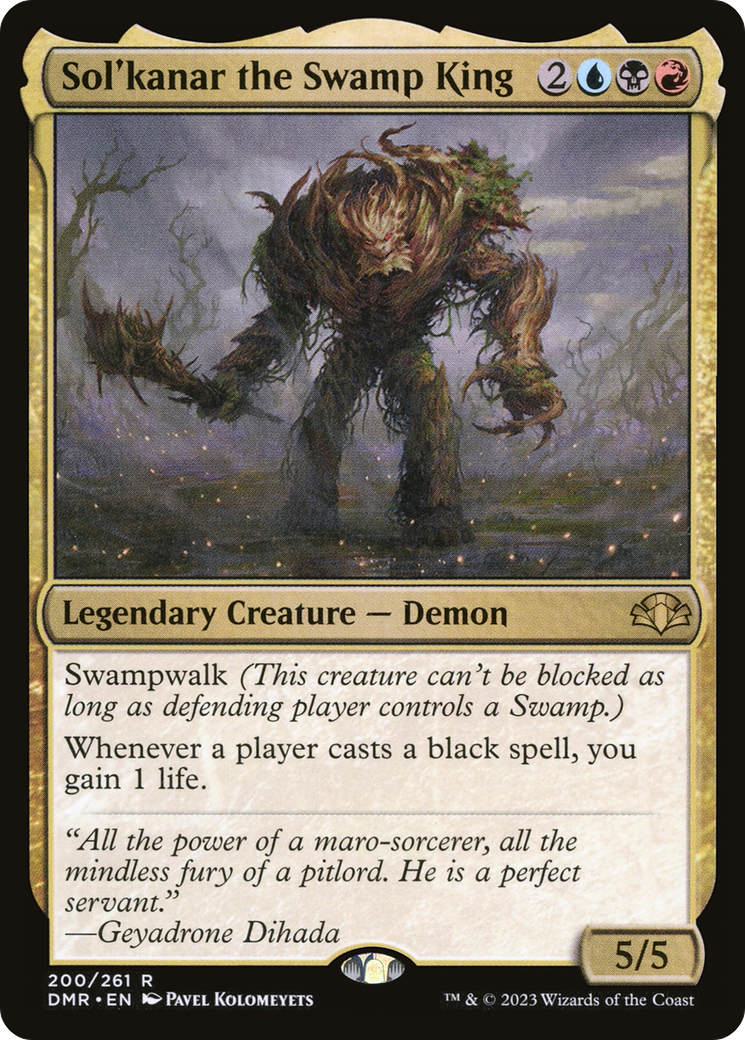 Sol'kanar the Swamp King [Dominaria Remastered] | Grognard Games