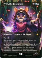 Vren, the Relentless (Borderless) (Raised Foil) [Bloomburrow] | Grognard Games