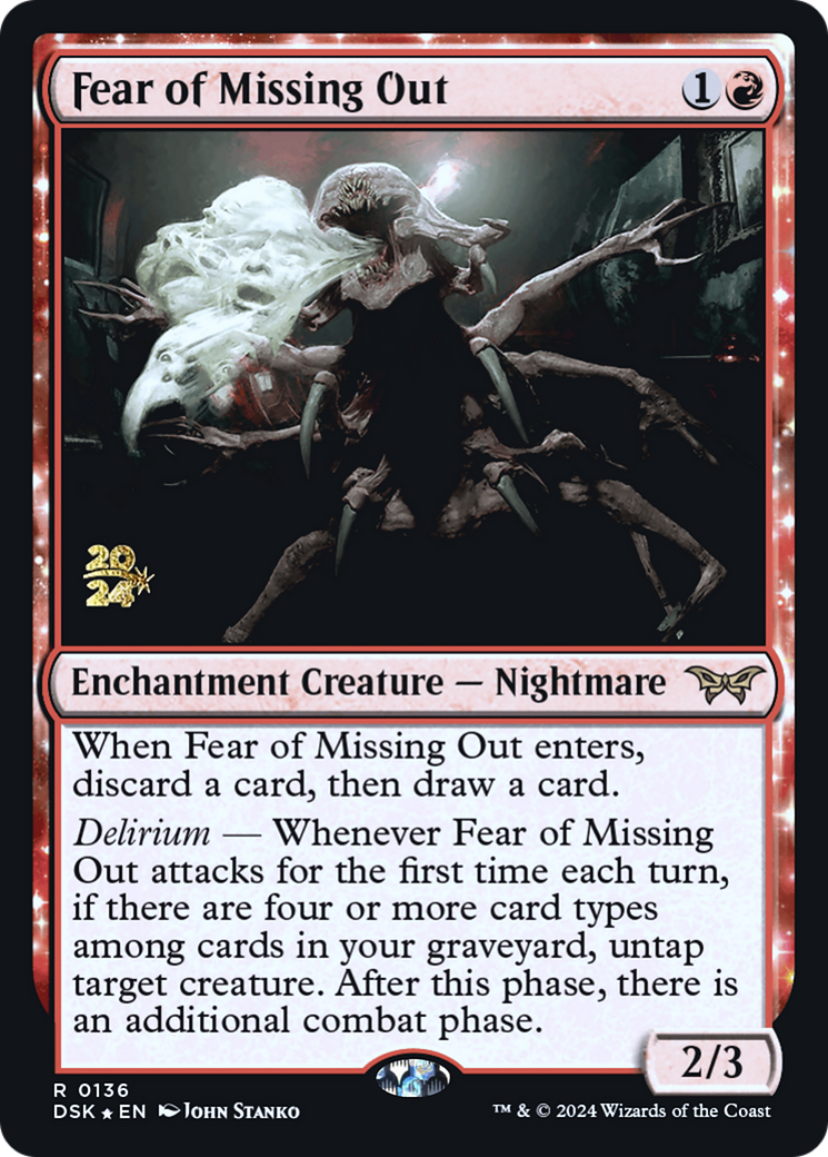 Fear of Missing Out [Duskmourn: House of Horror Prerelease Promos] | Grognard Games