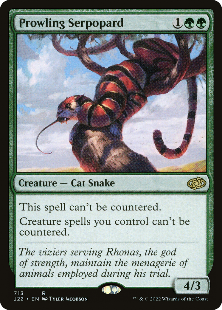 Prowling Serpopard [Jumpstart 2022] | Grognard Games