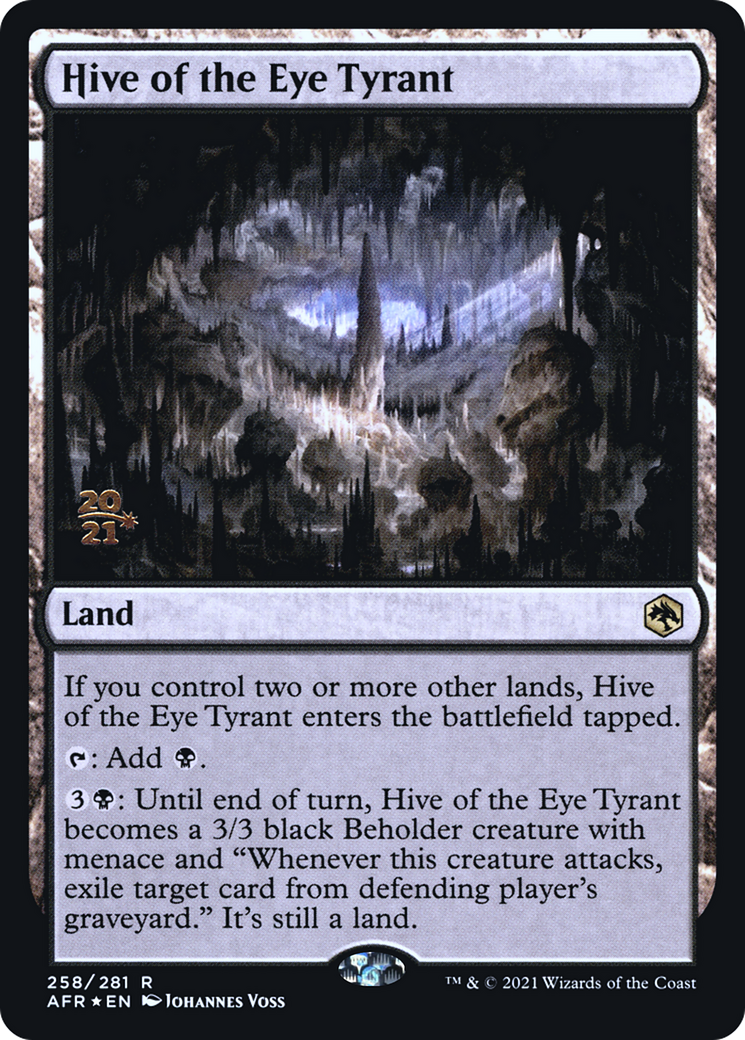 Hive of the Eye Tyrant [Dungeons & Dragons: Adventures in the Forgotten Realms Prerelease Promos] | Grognard Games
