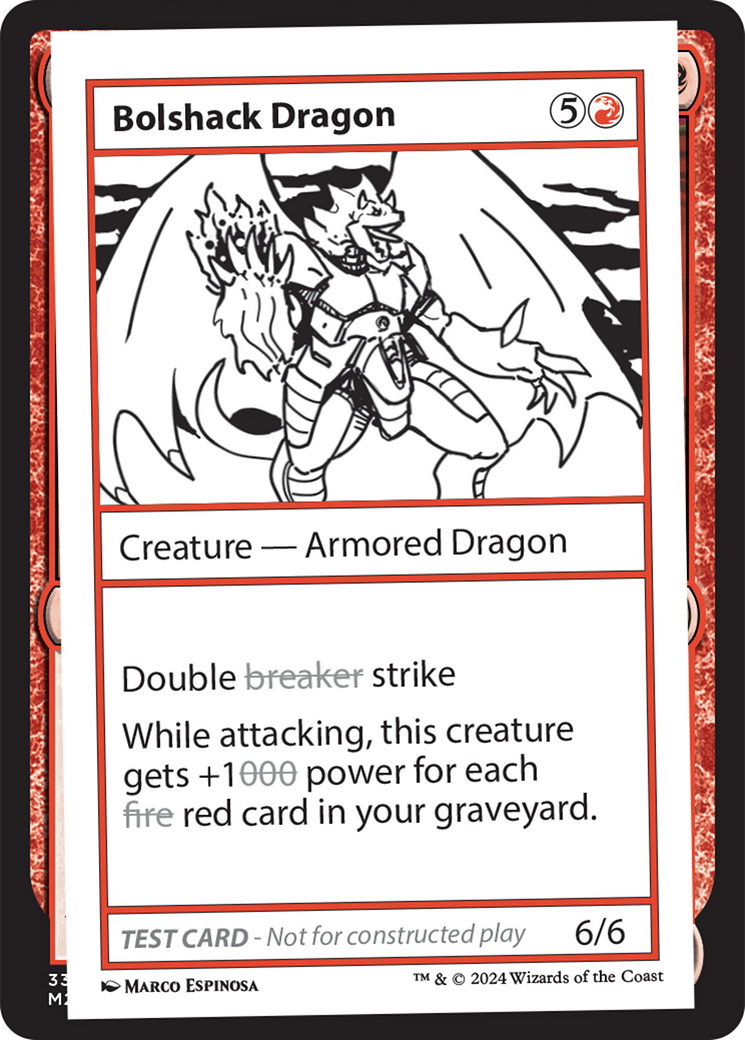 Bolshack Dragon [Mystery Booster 2 Playtest Cards] | Grognard Games