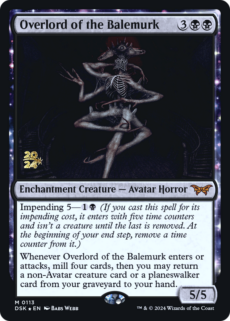 Overlord of the Balemurk [Duskmourn: House of Horror Prerelease Promos] | Grognard Games