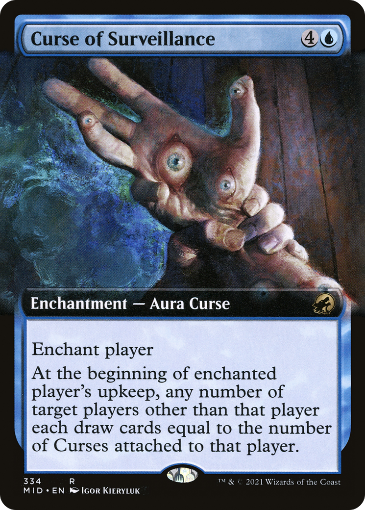 Curse of Surveillance (Extended) [Innistrad: Midnight Hunt] | Grognard Games