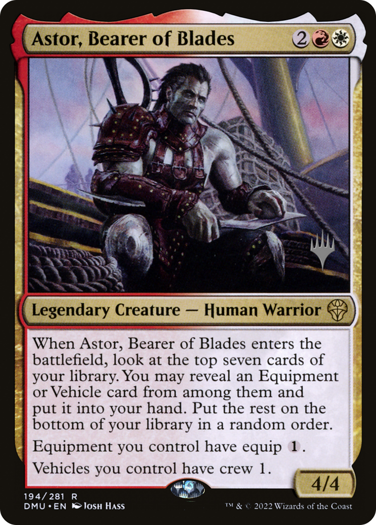 Astor, Bearer of Blades (Promo Pack) [Dominaria United Promos] | Grognard Games