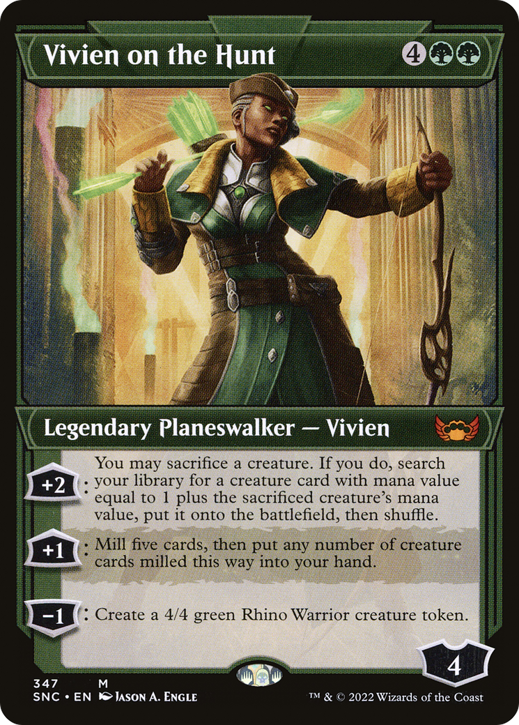 Vivien on the Hunt (Showcase Art Deco) [Streets of New Capenna] | Grognard Games