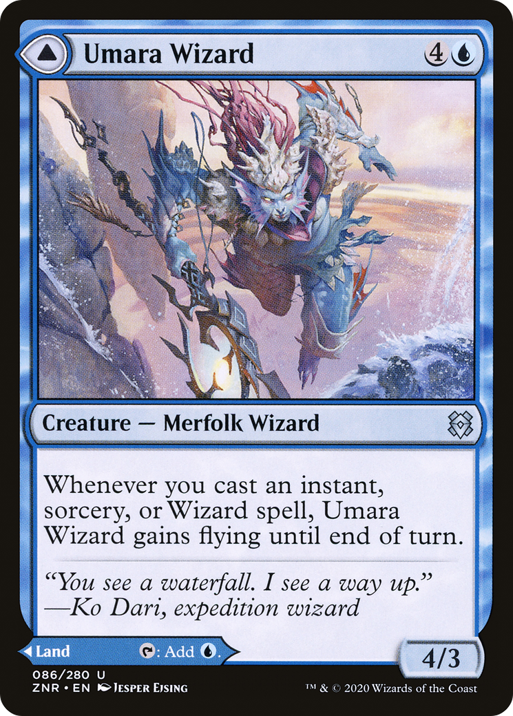 Umara Wizard // Umara Skyfalls [Zendikar Rising] | Grognard Games
