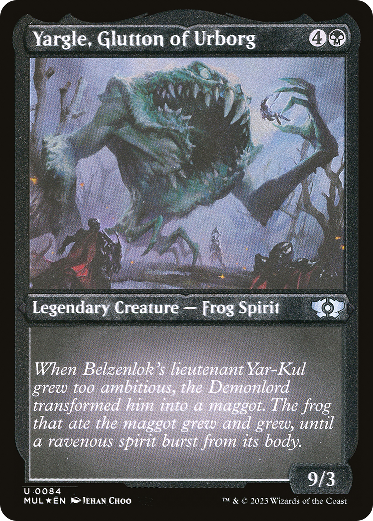 Yargle, Glutton of Urborg (Foil Etched) [Multiverse Legends] | Grognard Games