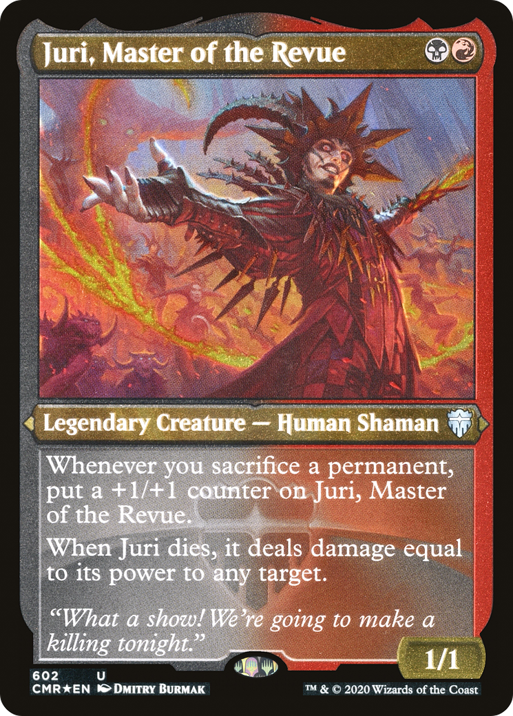 Juri, Master of the Revue (Etched) [Commander Legends] | Grognard Games