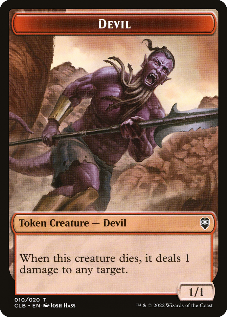 Devil (CLB-010) - Battle for Baldur's Gate Tokens Foil | Grognard Games