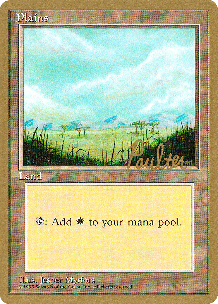 Plains (pp365) (Preston Poulter) [Pro Tour Collector Set] | Grognard Games