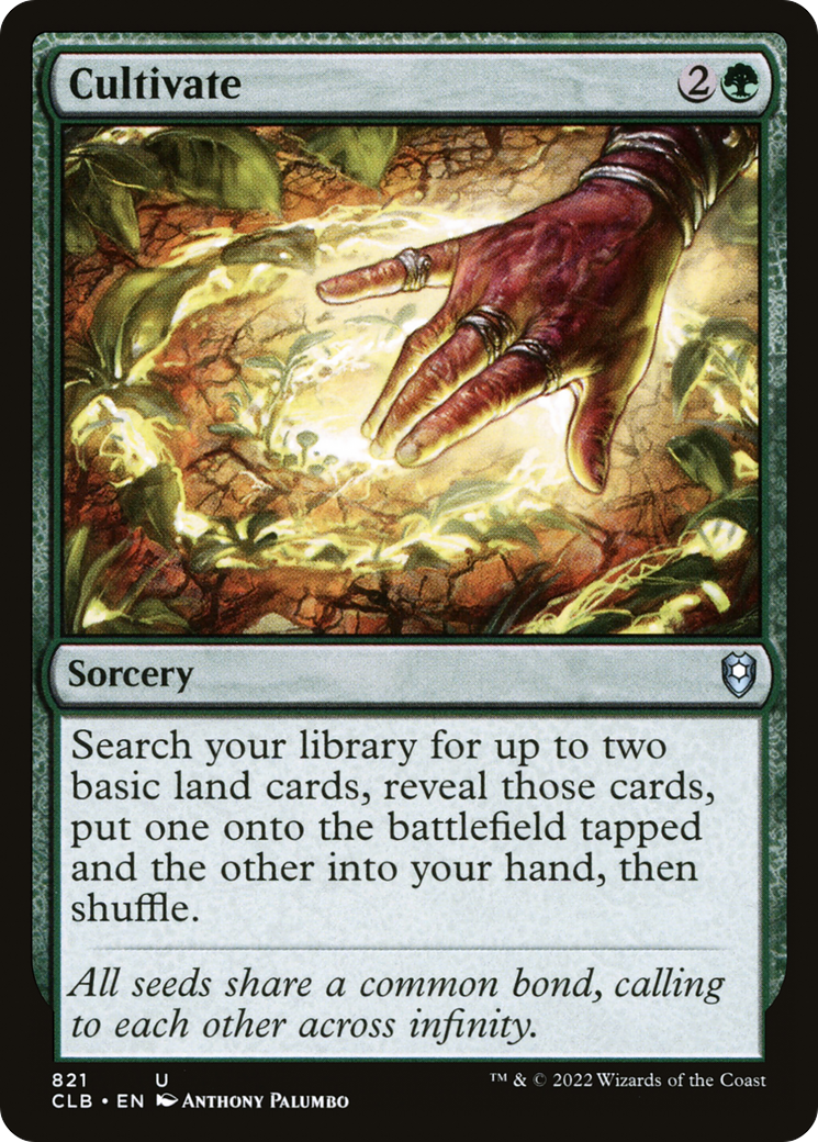 Cultivate [Commander Legends: Battle for Baldur's Gate] | Grognard Games