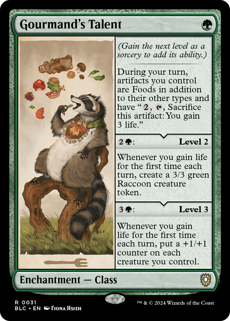Gourmand's Talent [Bloomburrow Commander] | Grognard Games
