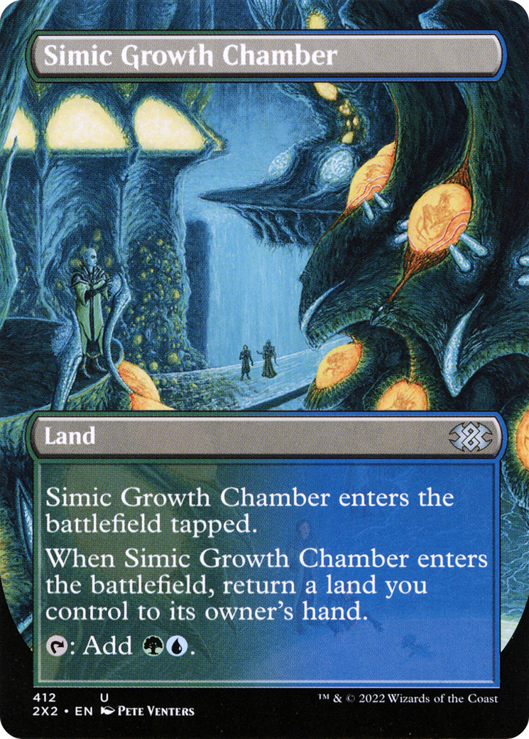 Simic Growth Chamber (Borderless Alternate Art) [Double Masters 2022] | Grognard Games