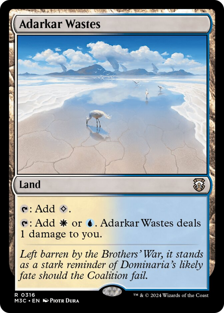 Adarkar Wastes (Ripple Foil) [Modern Horizons 3 Commander] | Grognard Games