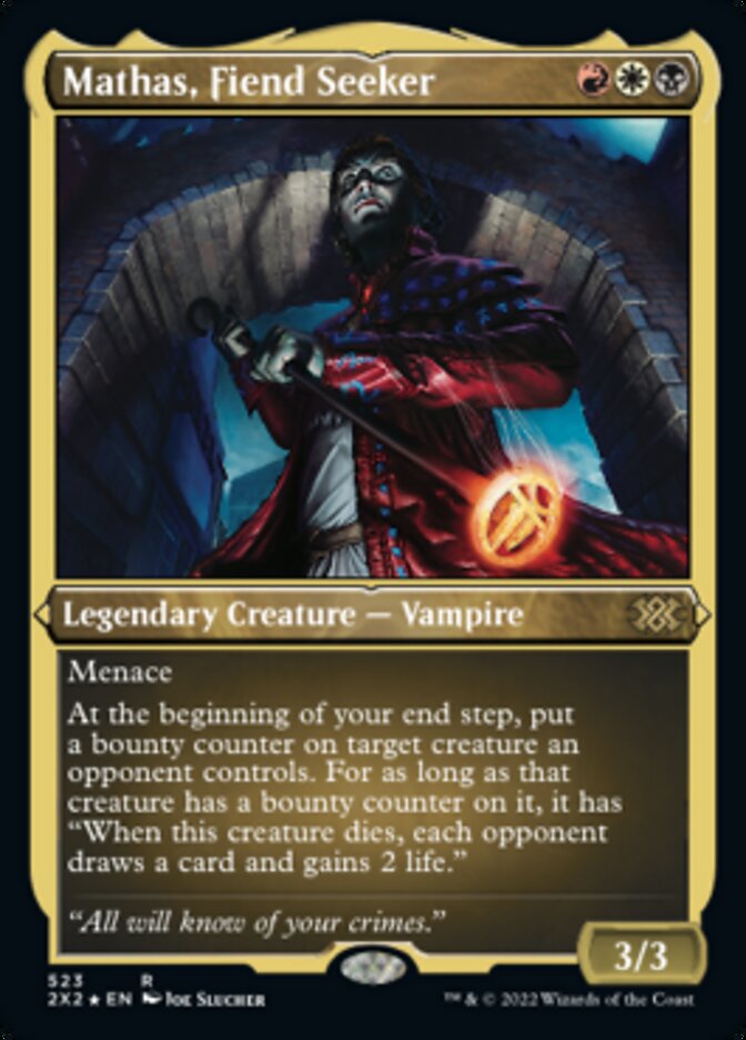 Mathas, Fiend Seeker (Foil Etched) [Double Masters 2022] | Grognard Games