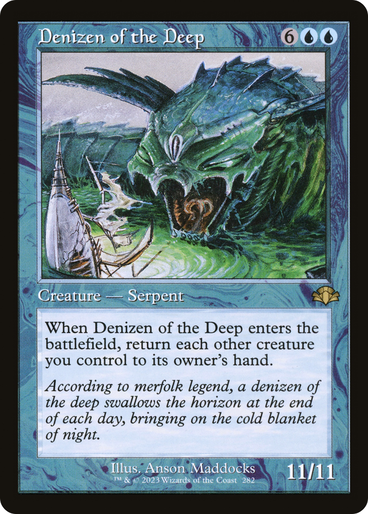 Denizen of the Deep (Retro) [Dominaria Remastered] | Grognard Games