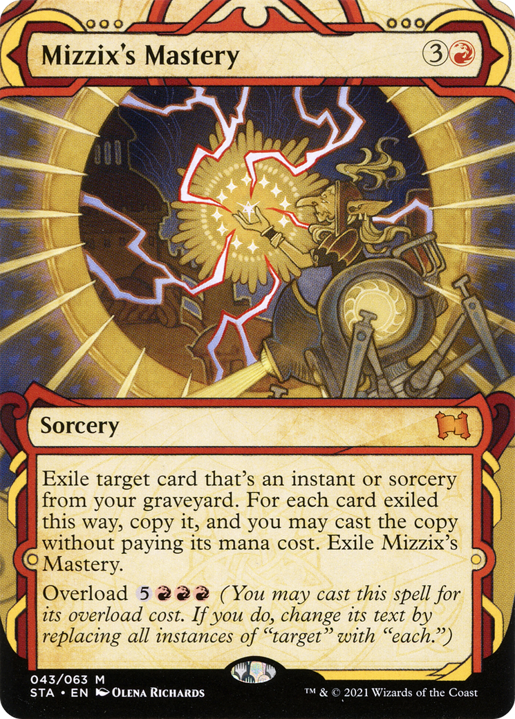 Mizzix's Mastery (STA-043) - Strixhaven Mystical Archive: (Showcase) (Borderless) Etched Foil | Grognard Games