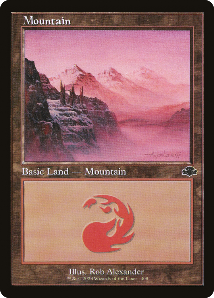 Mountain (408) (Retro) [Dominaria Remastered] | Grognard Games