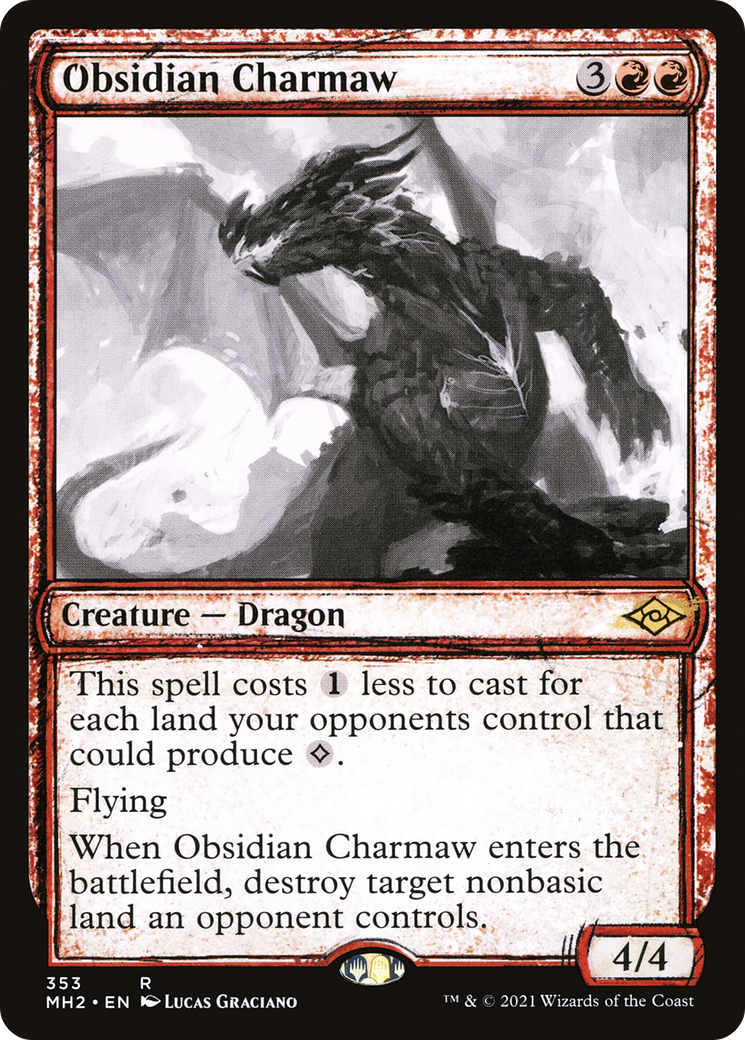 Obsidian Charmaw (Sketch) [Modern Horizons 2] | Grognard Games