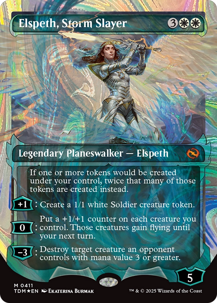 Elspeth, Storm Slayer (Showcase) (Halo Foil) [Tarkir: Dragonstorm] | Grognard Games