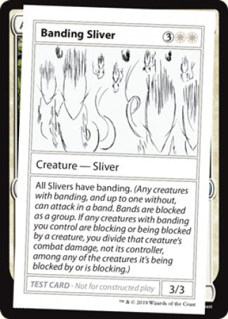 Banding Sliver (2021 Edition) [Mystery Booster Playtest Cards] | Grognard Games