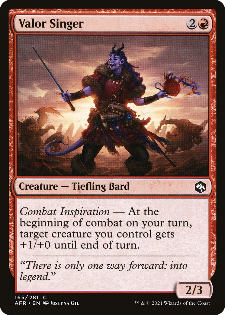 Valor Singer [Dungeons & Dragons: Adventures in the Forgotten Realms] | Grognard Games