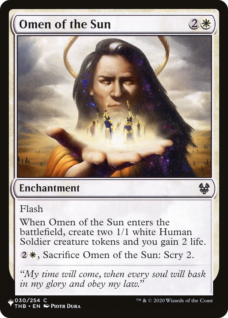 Omen of the Sun [The List Reprints] | Grognard Games