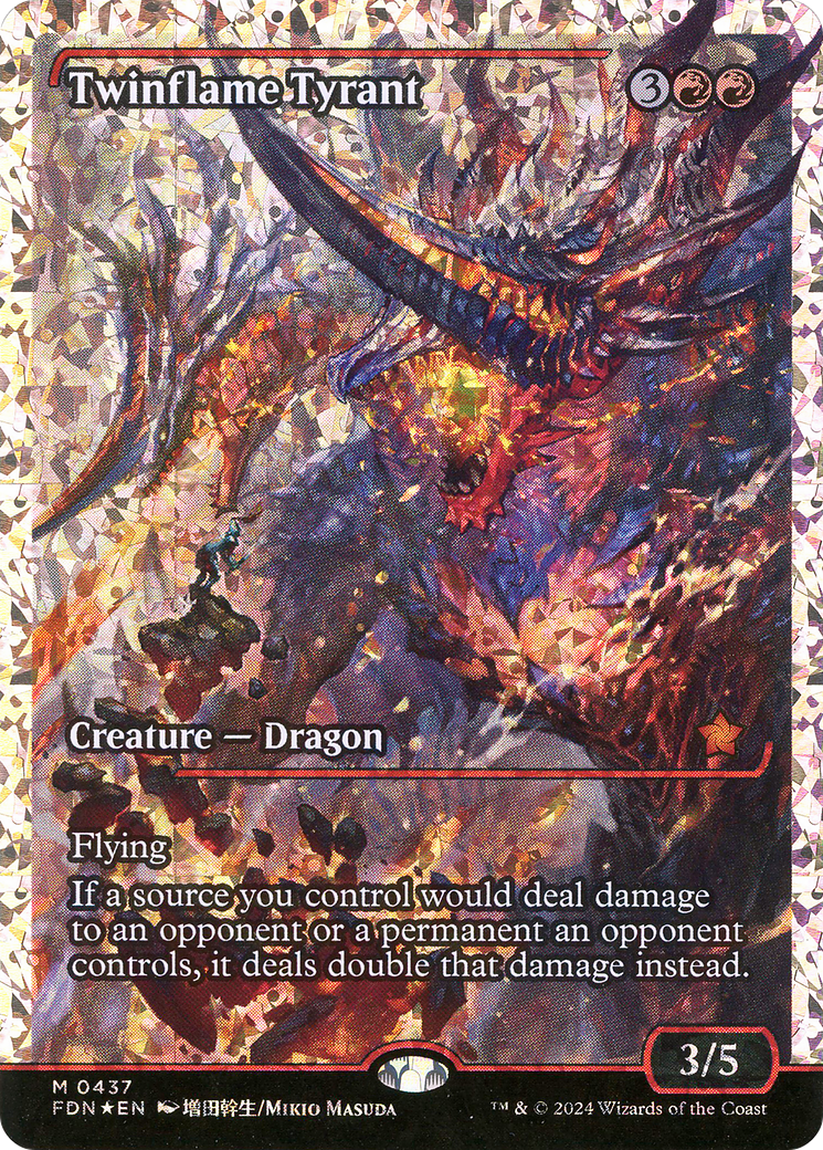 Twinflame Tyrant (Fracture Foil) [Foundations] | Grognard Games