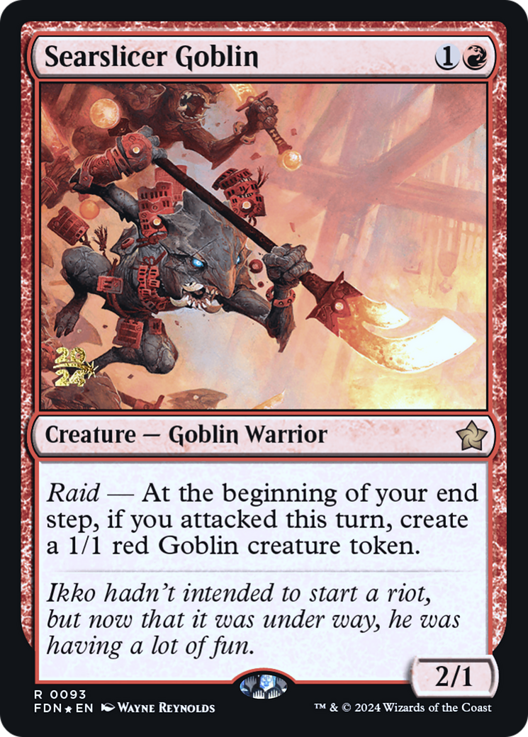 Searslicer Goblin [Foundations Prerelease Promos] | Grognard Games