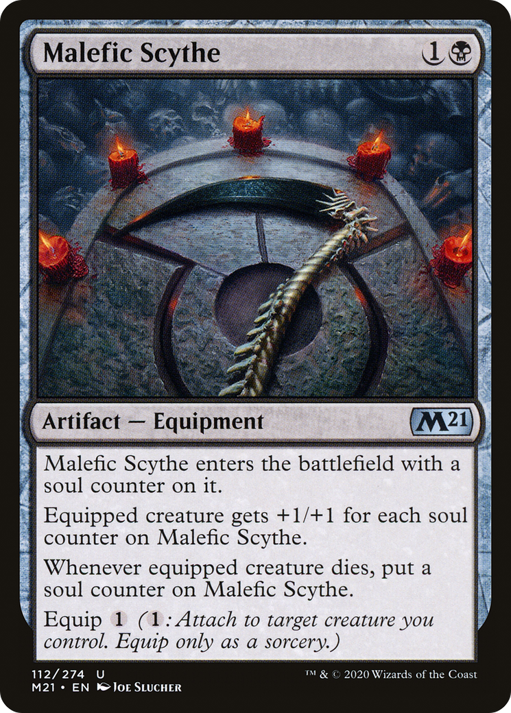 Malefic Scythe (M21-112) - Core Set 2021 Foil | Grognard Games