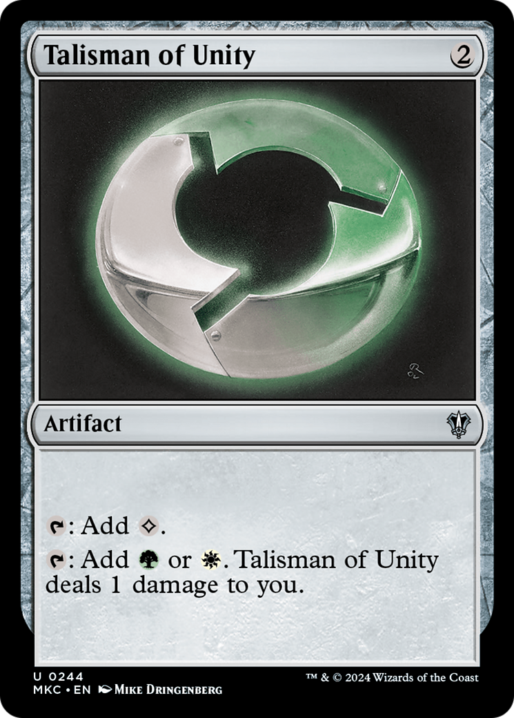 Talisman of Unity [Murders at Karlov Manor Commander] | Grognard Games