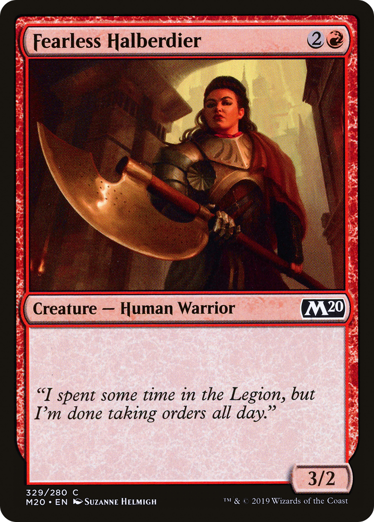 Fearless Halberdier [Core Set 2020] | Grognard Games