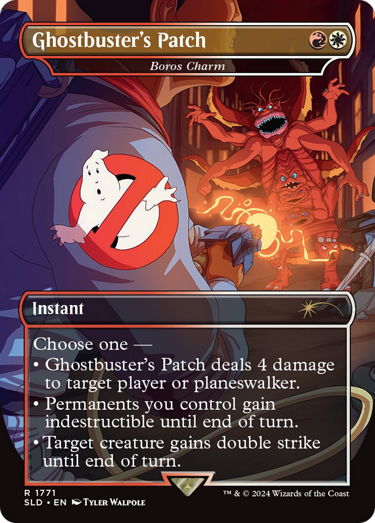 Boros Charm (SLD-1771) - Secret Lair Drop / Ghostbuster's Patch (Borderless) Foil | Grognard Games